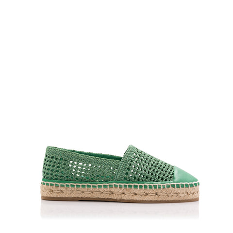 CASANDRINI ESPADRILLES GREEN ALPARGATAS VERDE TRENZADO ORGANICO